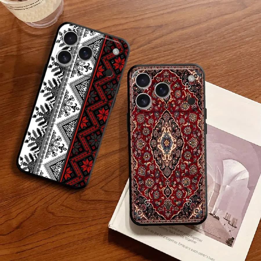 Funda Phone Cover Case for Apple iPhone 17 Pro Max 12 17e 11 14 16 15 7 8 13 Air XR XS Retro Oriental Rug Art