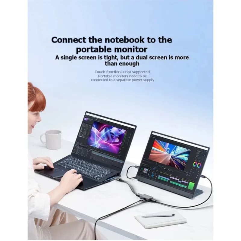 Convertitore B27B da USB-C femmina a maschio, adattatore per proiezione schermo 8K 60Hz per proiettore