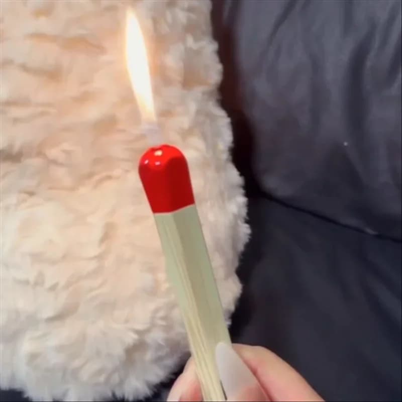 Nuovo accendino con fiammifero non caldo, candela per aromaterapia, accenditore con manico lungo per moxibustione, strumento di gonfiaggio riutilizzabile (foto reale)