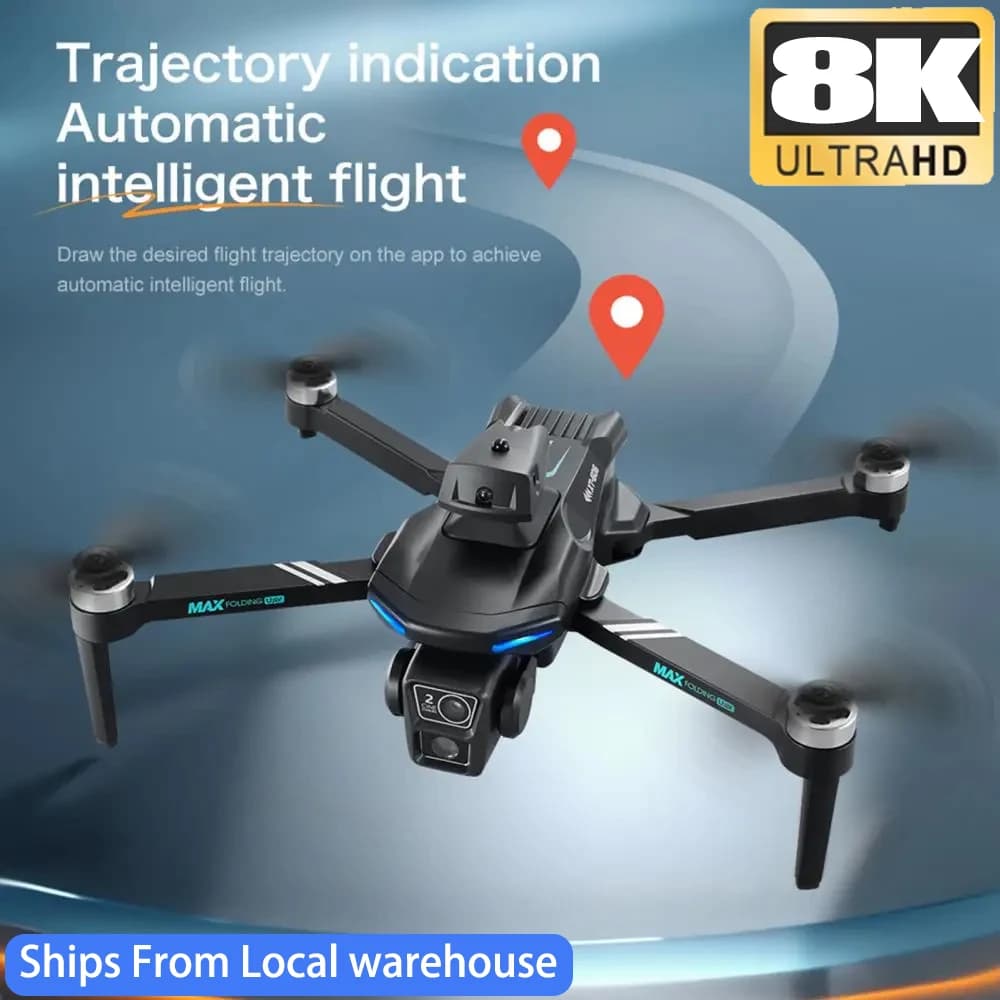 Remote Control Handle Max Drone Brushless Motor 8K Professional Dual HD Air Photography FPV Obstacle Avoidance Quadrotor