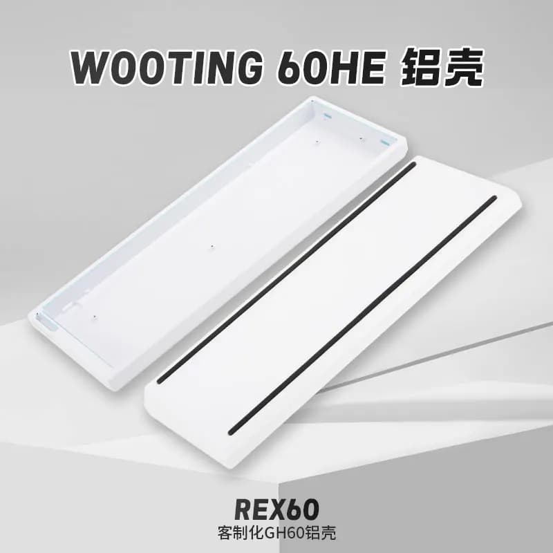 Rex60 Mechanical Keyboard Case Aluminium Alloy Magnetic Switch Keyboard Shell for wooting60he/MAD CATZ mad60/aula win60/GH60