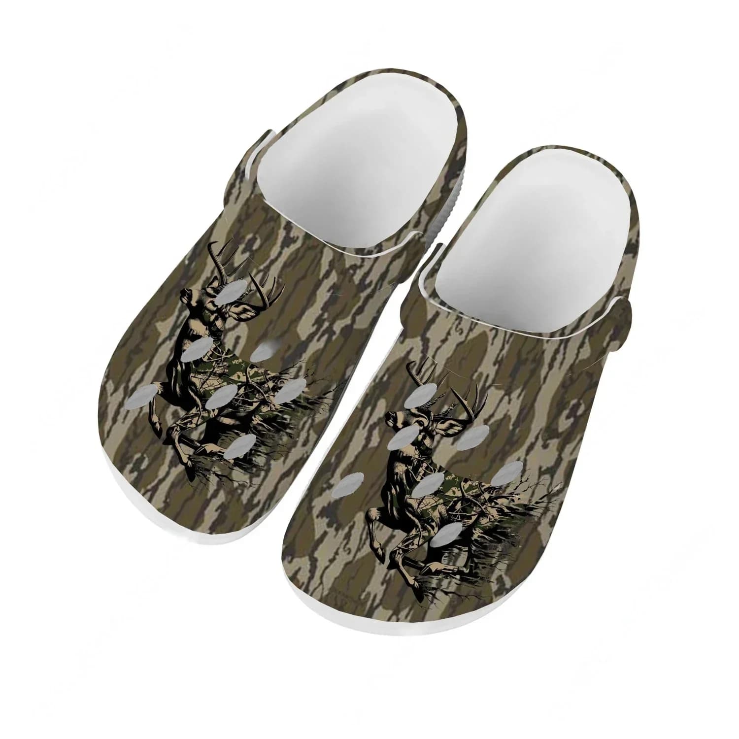 Sandali mimetici da caccia Camo Deer per uomo, donna e adolescente, scarpe da acqua alla moda, traspiranti e comode per giardino e spiaggia, ciabatte personalizzate