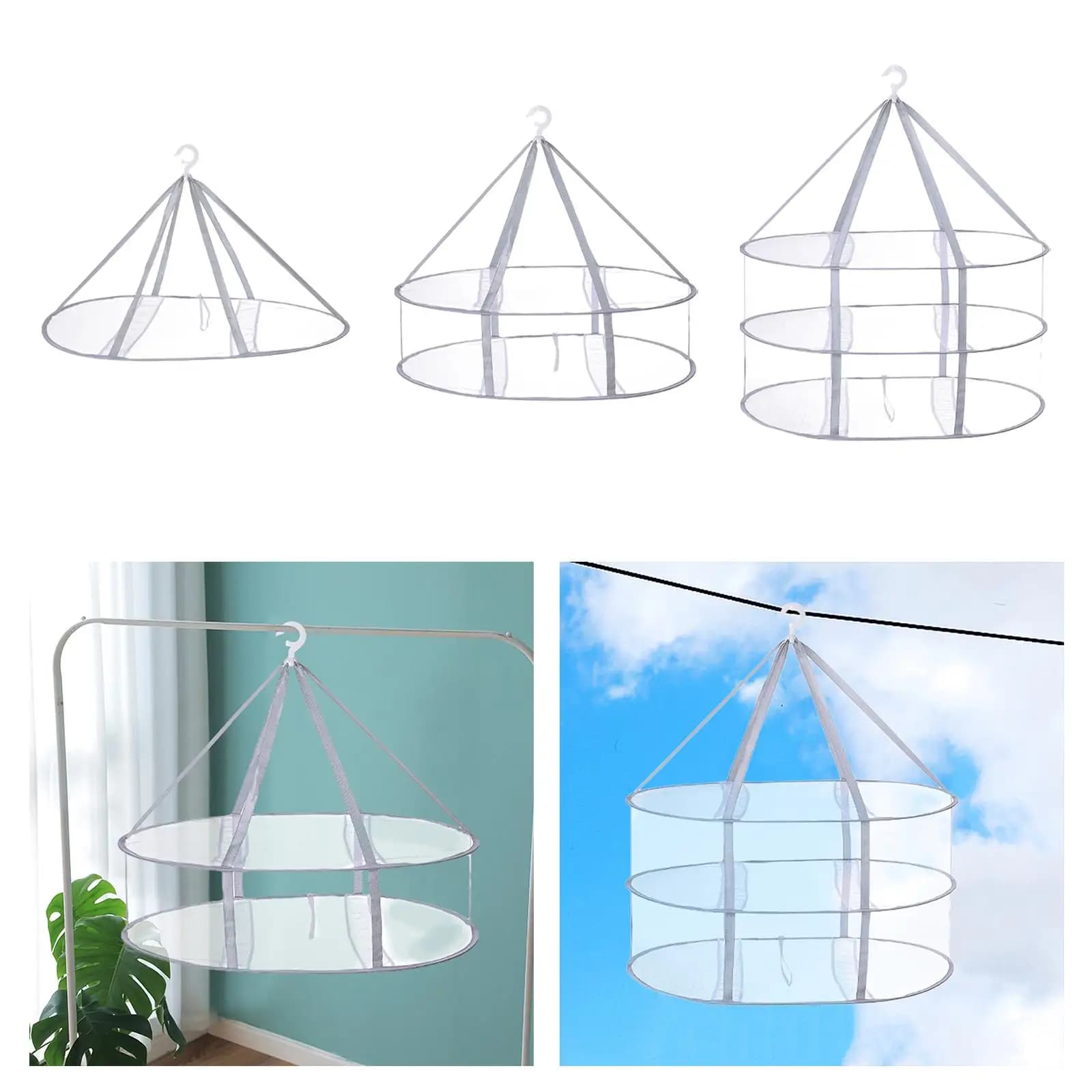 Sweater for Sweater Dryer for Suspended Fabric Multipurpose Drying Mesh Folding Flat Dryer Networking Accessories for Bathroom
