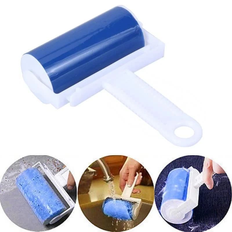 Drum Roll Sticky Hair Removal Device Portable Brush Cleaner Washable Dust Filter Efficient