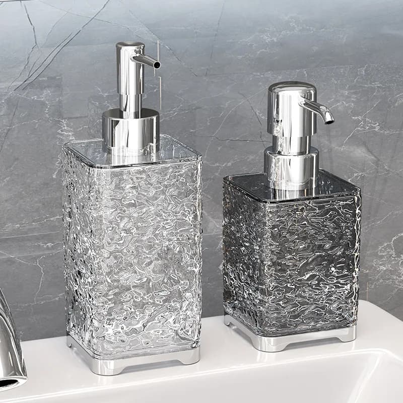 Dispenser di gel doccia Dispenser di sapone manuale ricaricabile Dispenser di sapone liquido Pressione manuale per la famiglia del bagno di casa dell'hotel