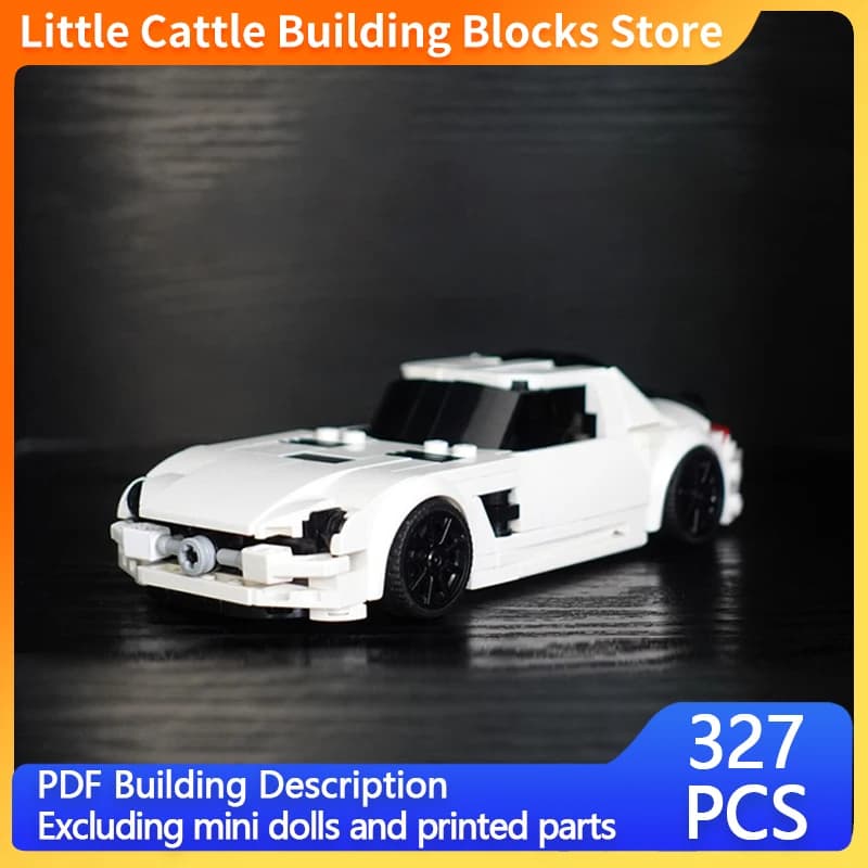 Speed Racing Car Model MOC Building Bricks LS Black Series Hypercar Modular Technology Children Holiday Gifts Assemble Toys Suit