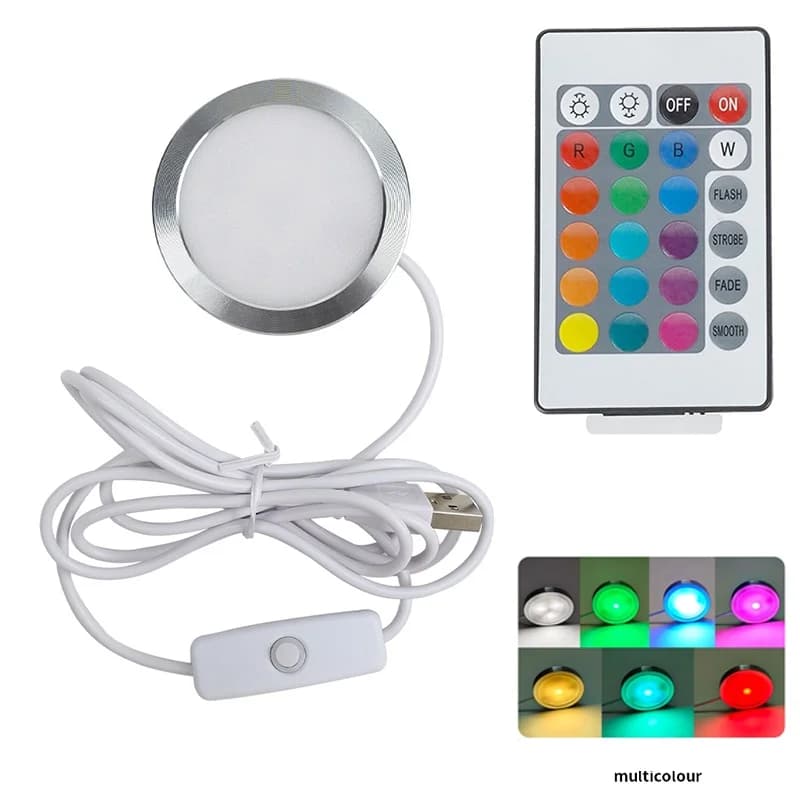 3D Printer DIY Model LED Lamp Kit 001 For Bambu Lab A1/A1mini/P1S/P1P/X1C USB White/Cold/Warm Light For Bambu Lab LED Lamp Kit