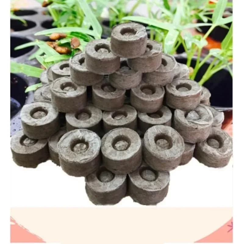 Torba soil for nursery, grow seedlings and tool for migrating seeds, soil to plant garden flowers from 10 pieces