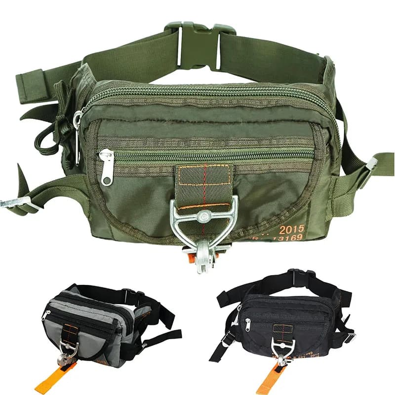 LQARMY Outdoor Waist Bag Nylon Waterproof Running Waist Bag Jogging With Hinge Waist Bag for Mobile