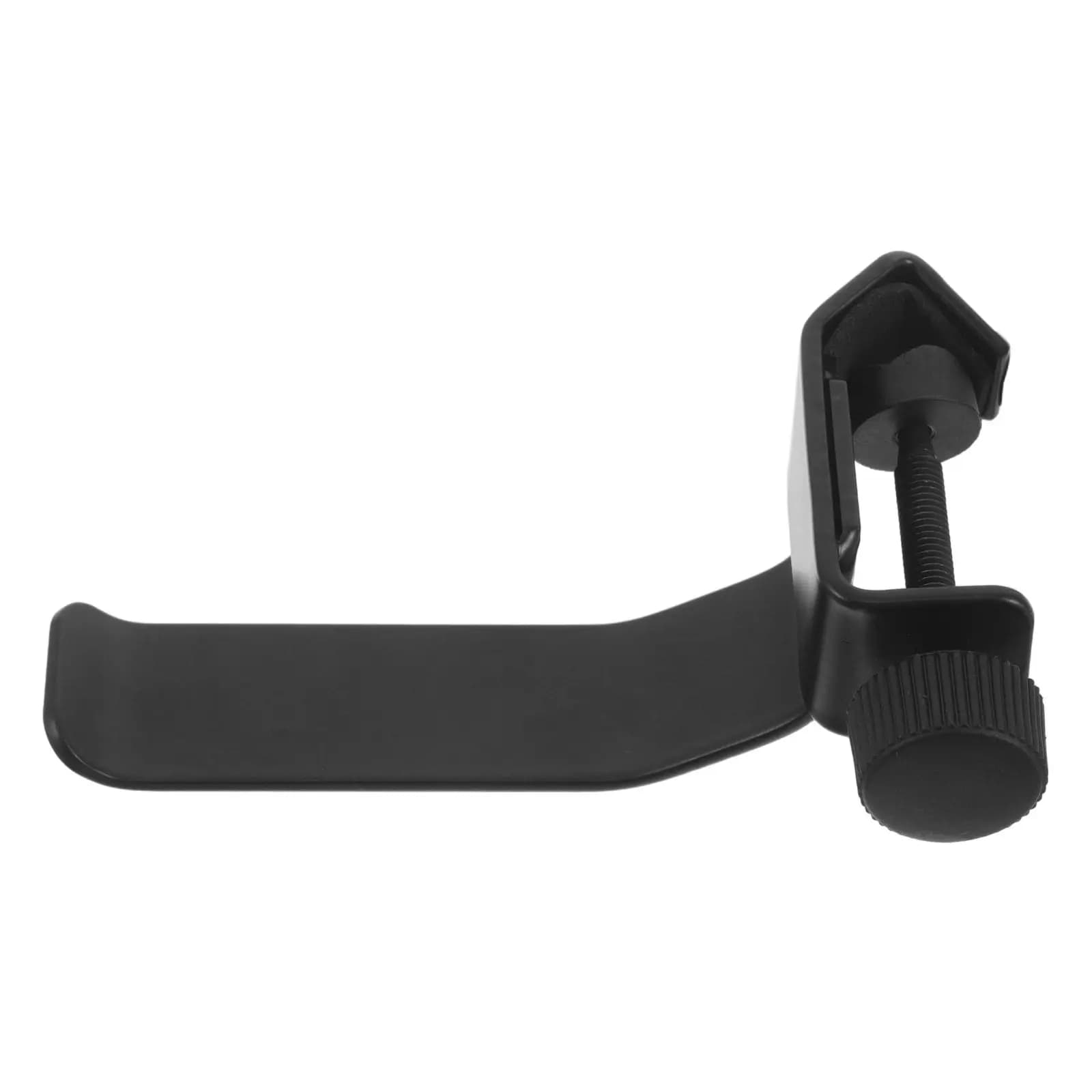 Adjustable Studio Clamp Headphone Holder Clamp-on Headset Hanger for Mic Stand Music Stands Fits 2 Inch Tubes Metal Headphone