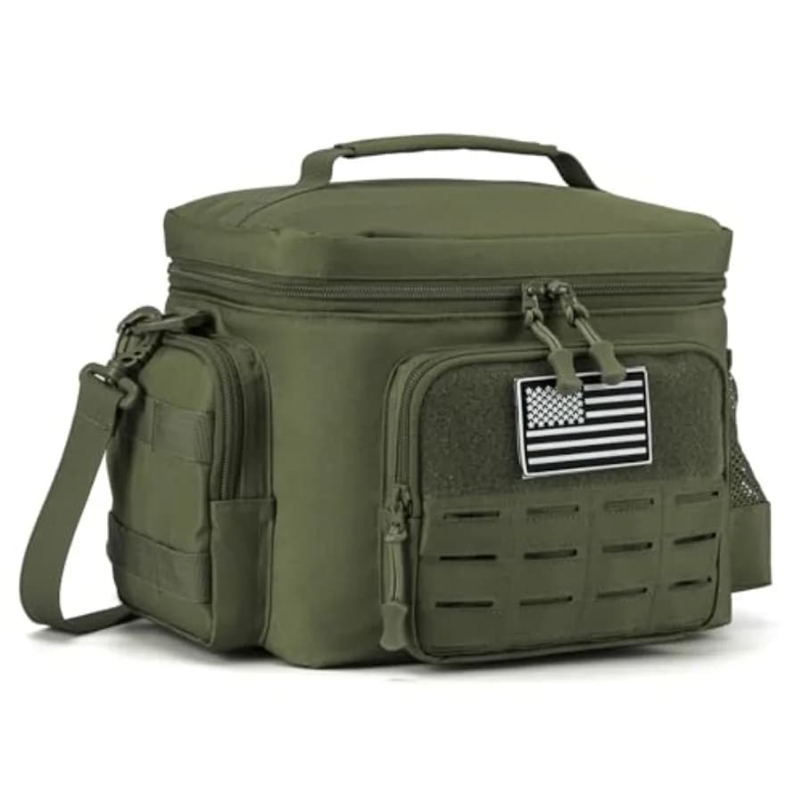 Borsa Termica Tattica per Uomo, Contenitore per Pranzo Militare Resistente, Borsa Termica Isolata Impermeabile per Adulti