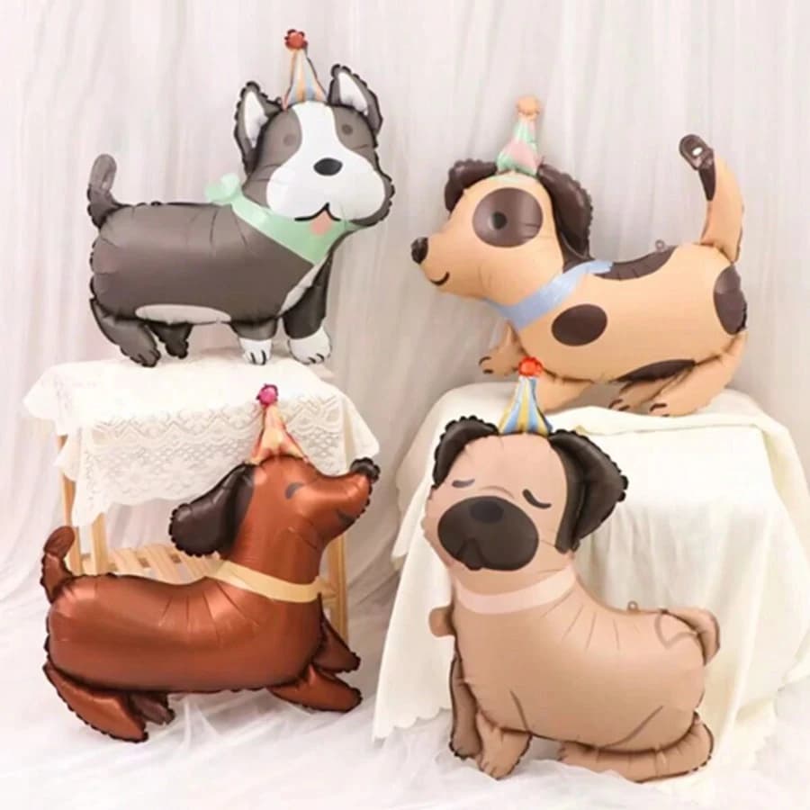 Palloncini a Forma di Animale, Palloncini in Foil a Forma di Cane da 75 cm, Palloncini a Forma di Cucciolo per Regali, Compleanni di Cani, Anniversari, Feste Baby Shower, Decorazioni per Feste di Animali Domestici