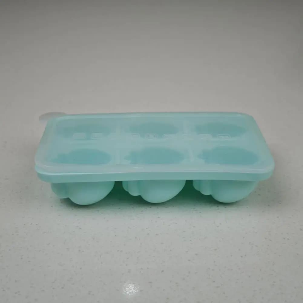 Vassoio per cubetti di ghiaccio a forma di carota con coperchio, stampo in silicone impilabile per whisky e cocktail, a prova di perdite