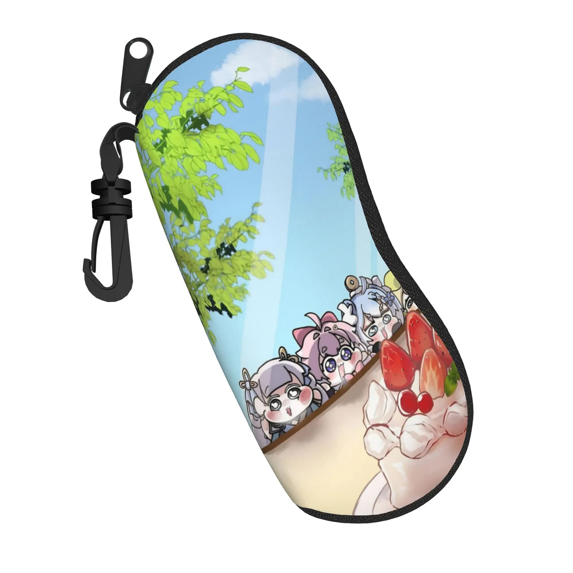 Harajuku Trickcal C-Chibi Go Games Custodia per occhiali con stampa, Scatola portaocchiali anti-pressione