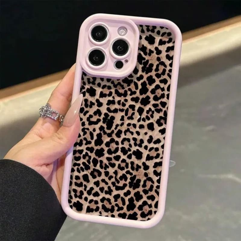 Black Leopard Pattern,Phone Case For iPhone 17 17Pro 17 Air 17 Pro Max 11 12 13 14 15 16 Pro Max 7 8 Plus 16E Shockproof Cover