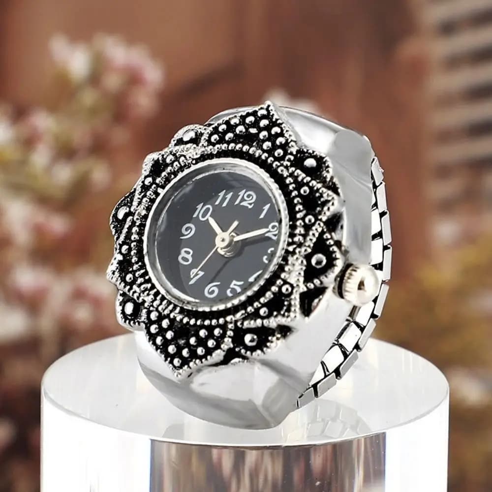 Men's finger ring watch Unique design Vintage Retro Ring Watch pair jewelry gift watch