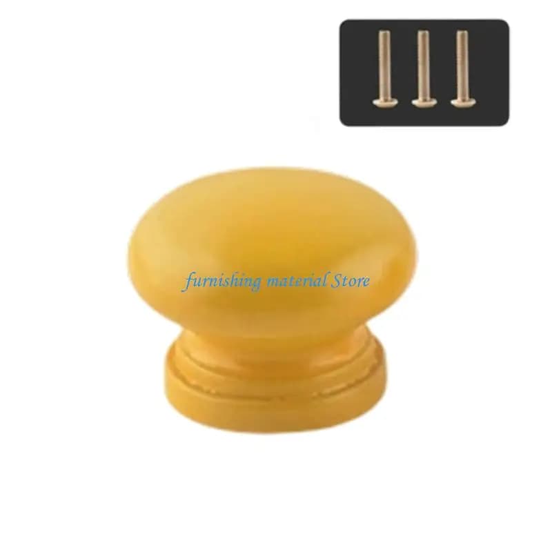 Y5GD Pomello per mobile in legno Maniglia da cucina Pomelli per mobili colorati per camera dei bambini Maniglie per porta