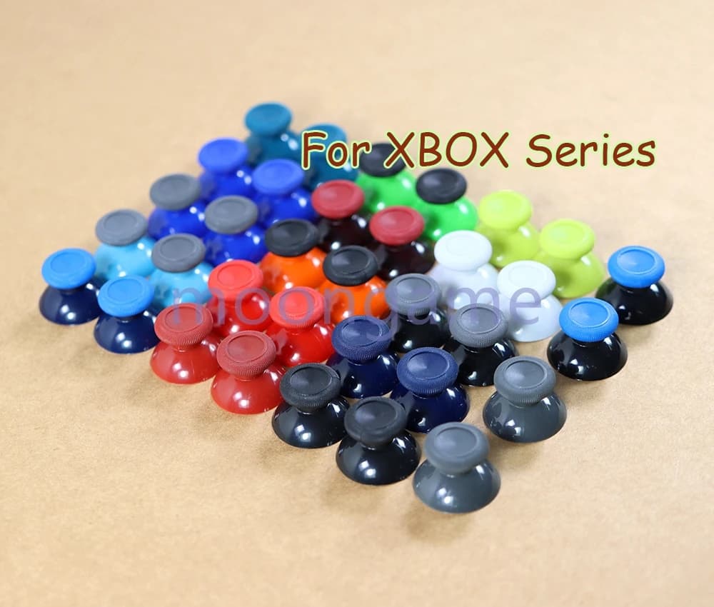 6pcs Colorful Solid Color Thumb Sticks Grip Mushroom Cover Cap For Microsoft XBox One/Series X S Controller 3D Joystick Cap