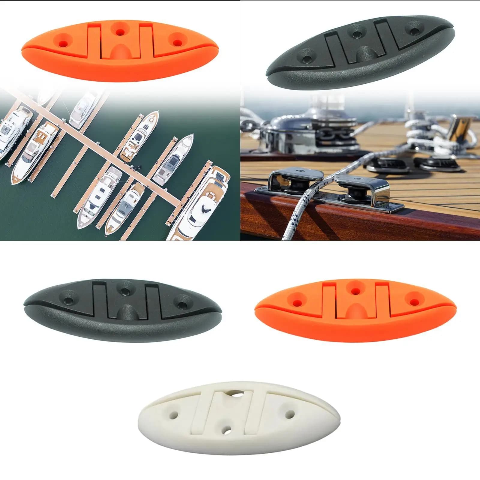 Bitta pieghevole per barca in nylon Design ribaltabile marino Clip per corda per dock facile da installare per la pesca o la vela