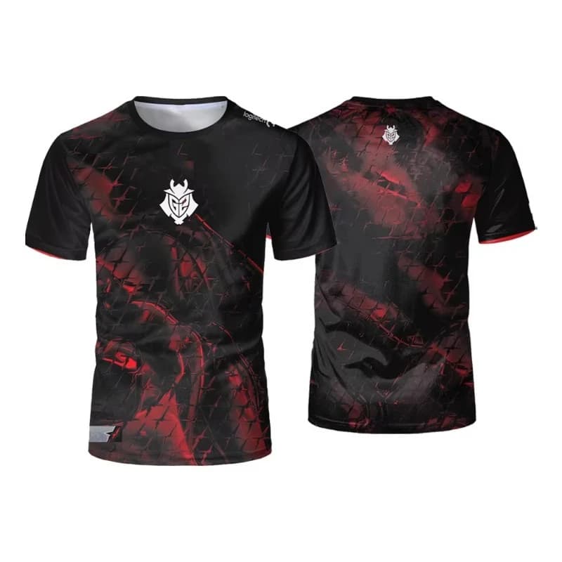 Nuova Divisa della Squadra CS2 Esports G2, Maglia per Allenamento CS GO, T-Shirt Casual a Collo Tondo e Maniche Corte per Uomo e Donna