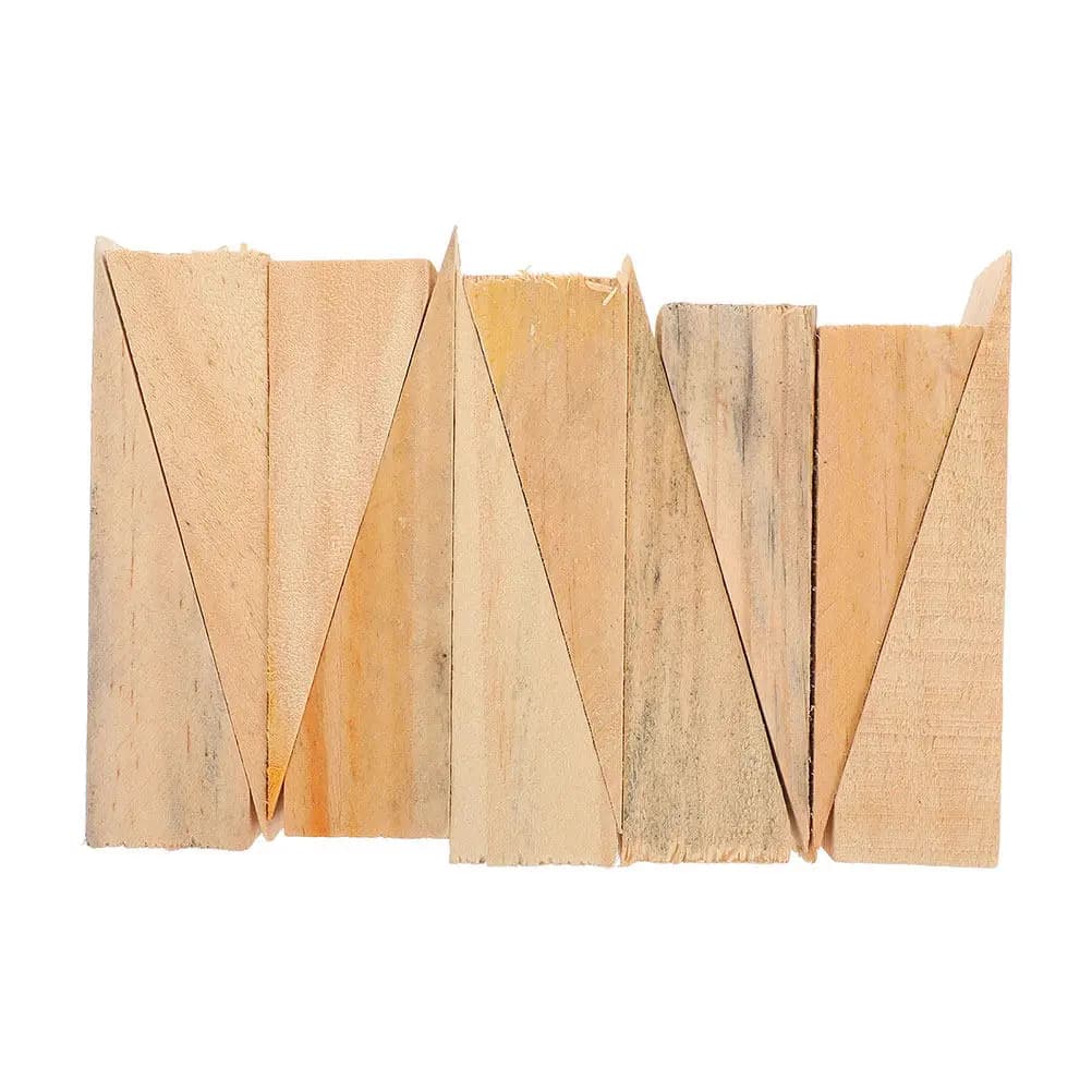 Fermaporta in legno a forma triangolare, 20 pezzi, con texture antiscivolo, costruzione robusta, fermaporta solido per casa e ufficio