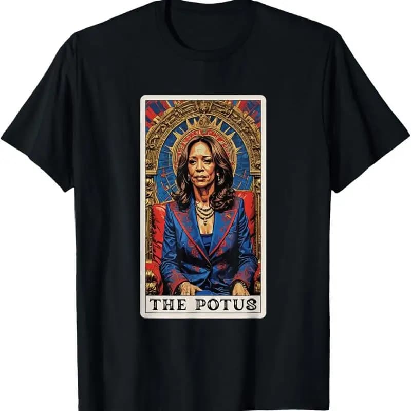 Maglietta Kamala Harris Tarot Card The Potus Madam President Witch