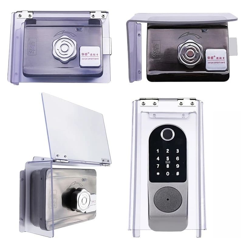 Copertura impermeabile per serratura Smart Card Accessori per controllo accessi Controllo elettronico Custodia resistente alle intemperie per porta esterna silenziosa