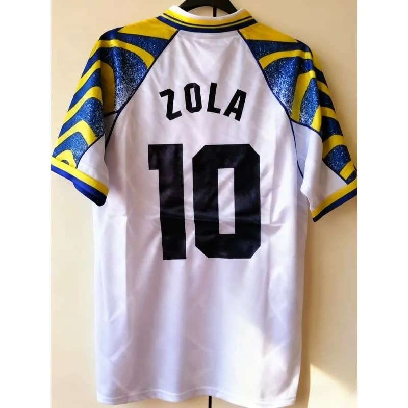 Nuova Maglia Calcio Retro Parma 95-97 Zola 10 Unisex, T-shirt Estiva Oversize ad Asciugatura Rapida e Traspirante per Spiaggia e Surf