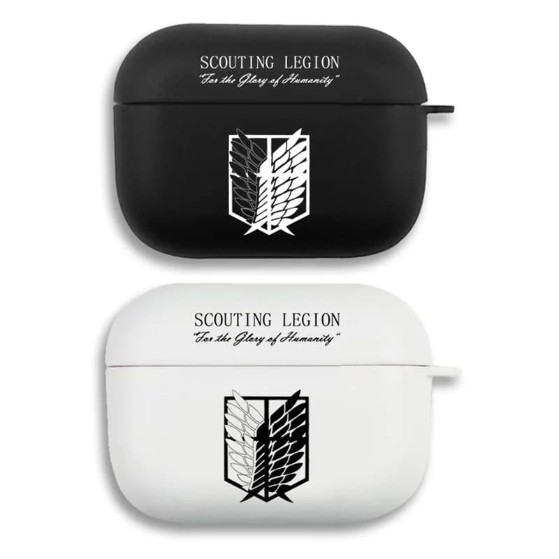 Anime Attack on Titan Headphone Case for Apple iPhone Charging Box for AirPods 1 2 3 Pro2 Transparent Bluetooth Wireless Headphone Case