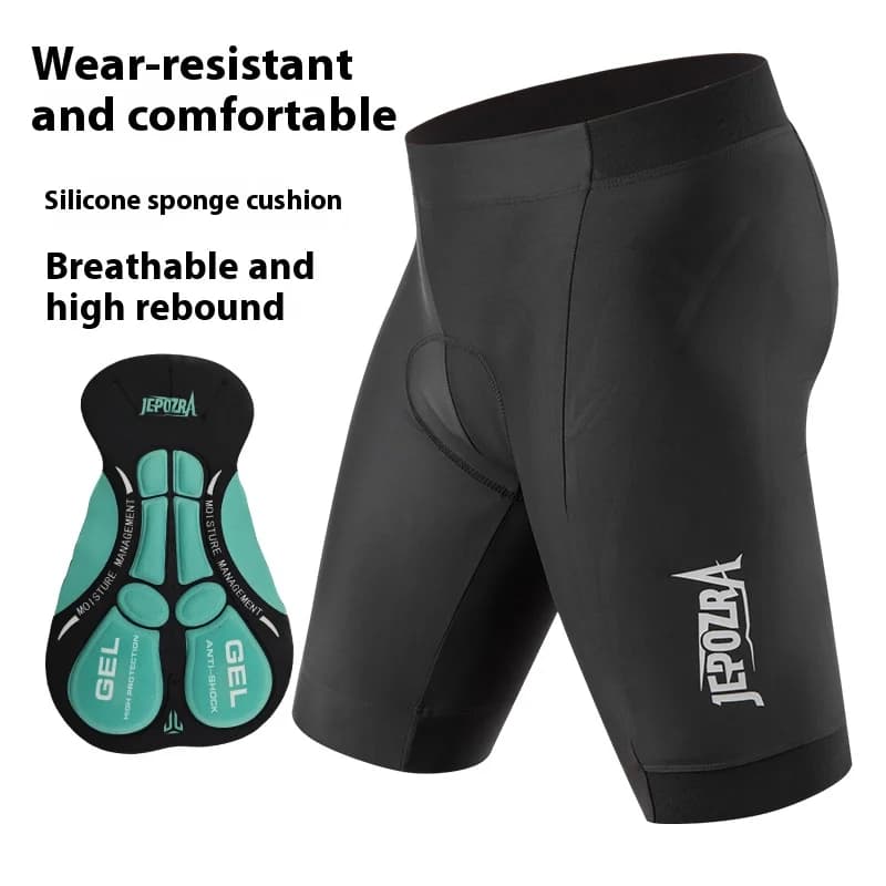 JEPOZRA- Breathable cycling pants for men, shockproof bicycle pants, MTB road bike underwear, gel bearing