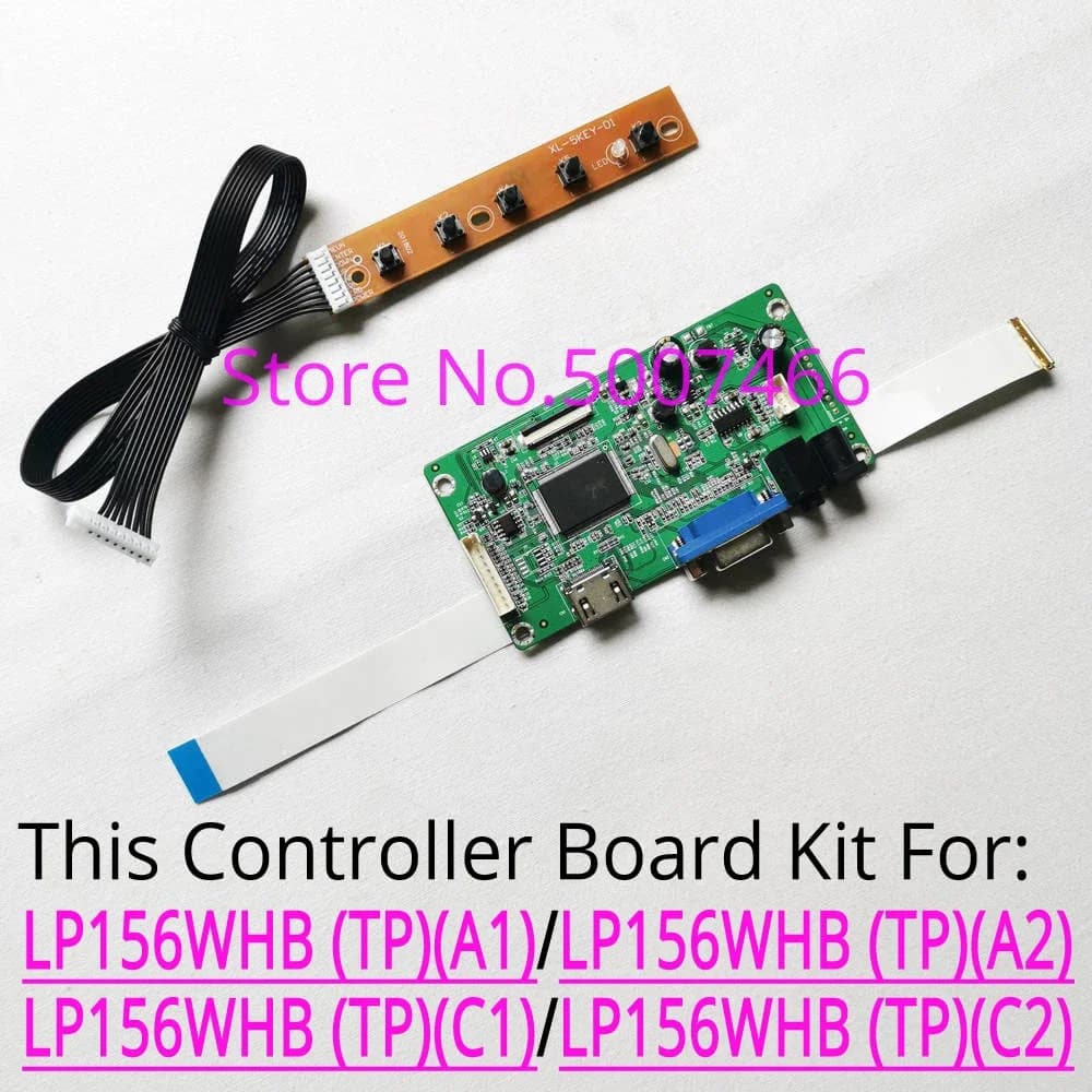 Per LP156WHB (TP)(A1)/(TP)(A2)/(TP)(C1)/(TP)(C2) Schermo LCD 1366*768 WLED EDP 30 Pin VGA Display Scheda Controller Kit FAI DA TE