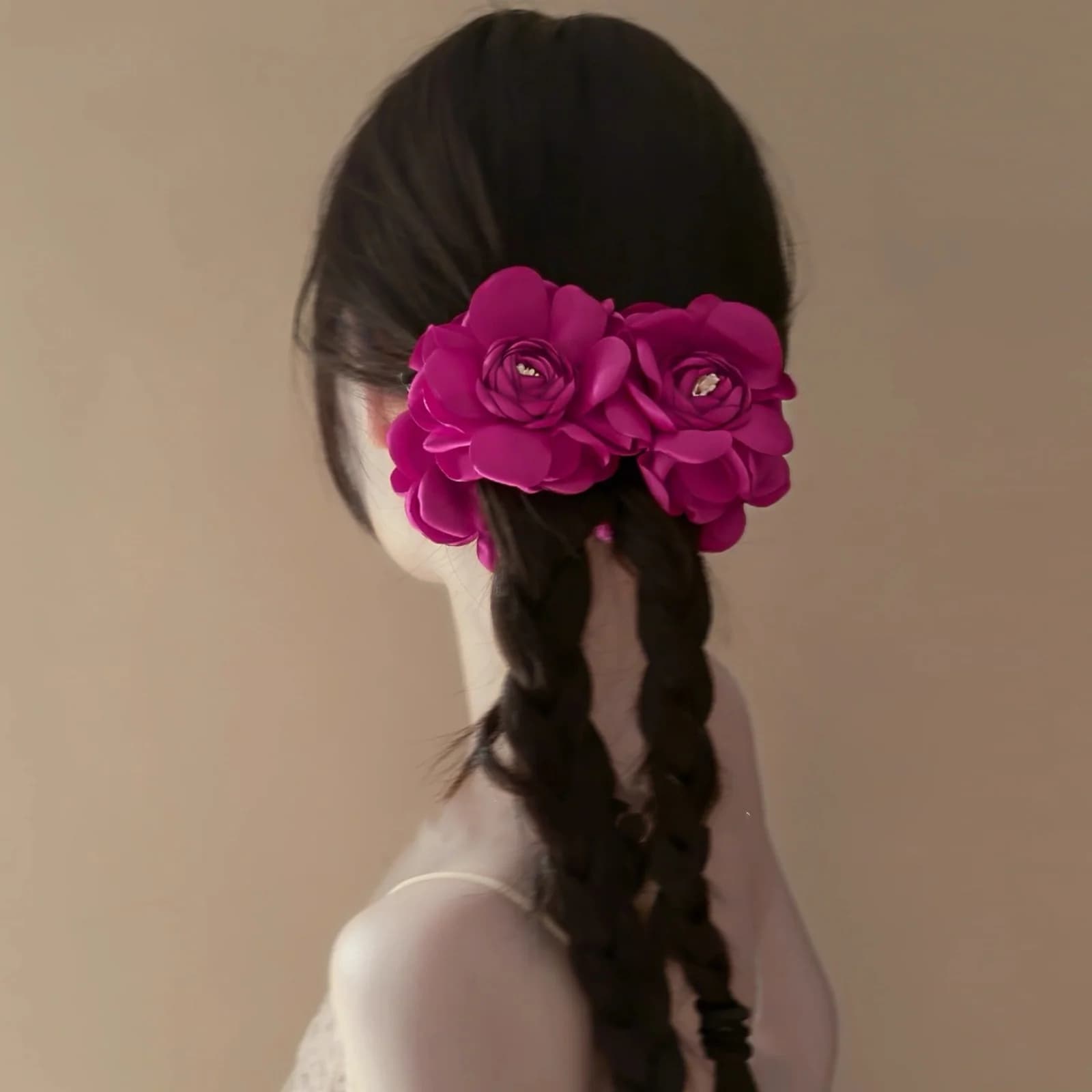 Set di 11 fermagli per capelli a forma di peonia francese "Rose Mist" - Accessori per capelli, fermagli per coda di cavallo per donna