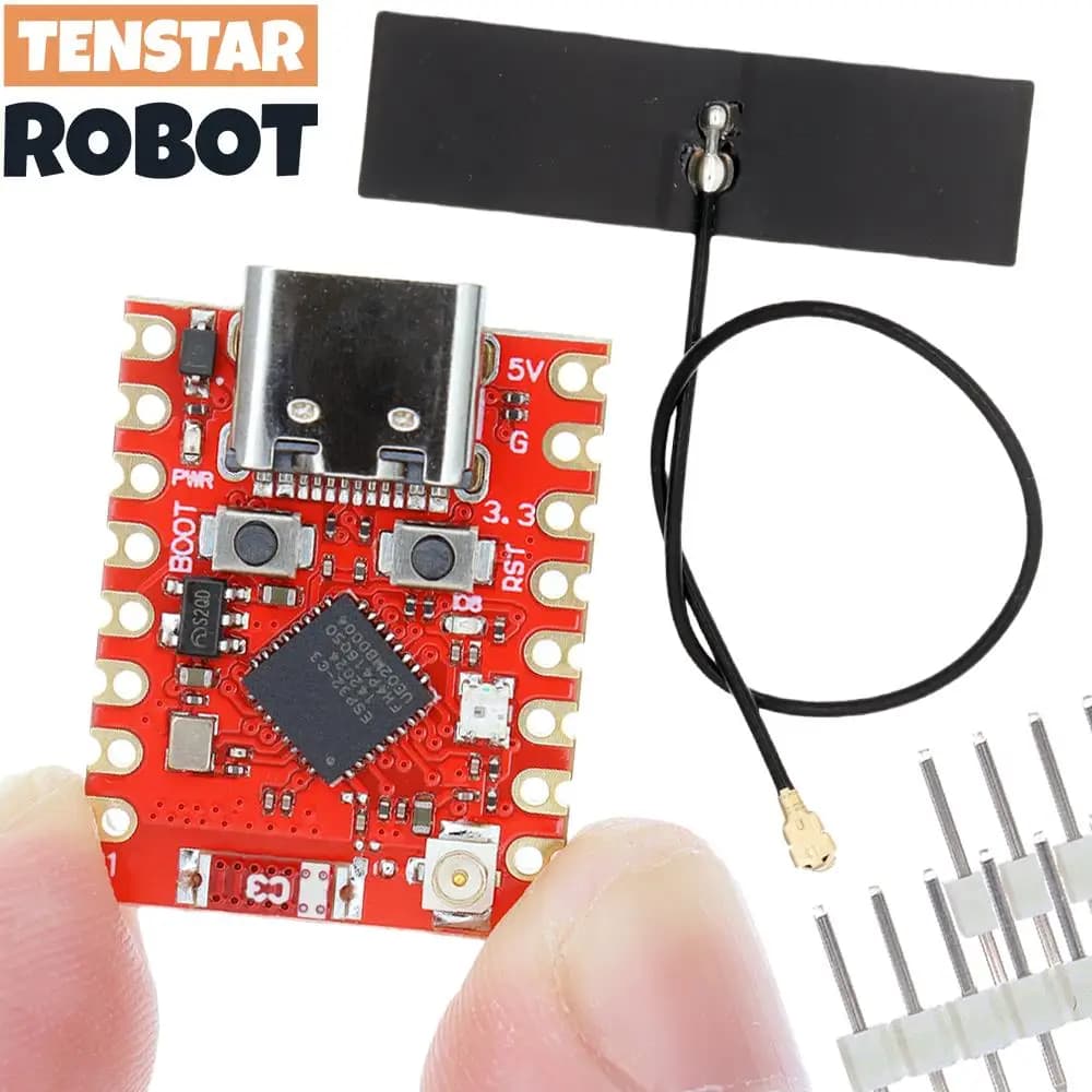TENSTAR ESP32-C3 Supermini Plus Development Board WiFi Bluetooth ESP32 C3 Super mini V2.0 Red Board