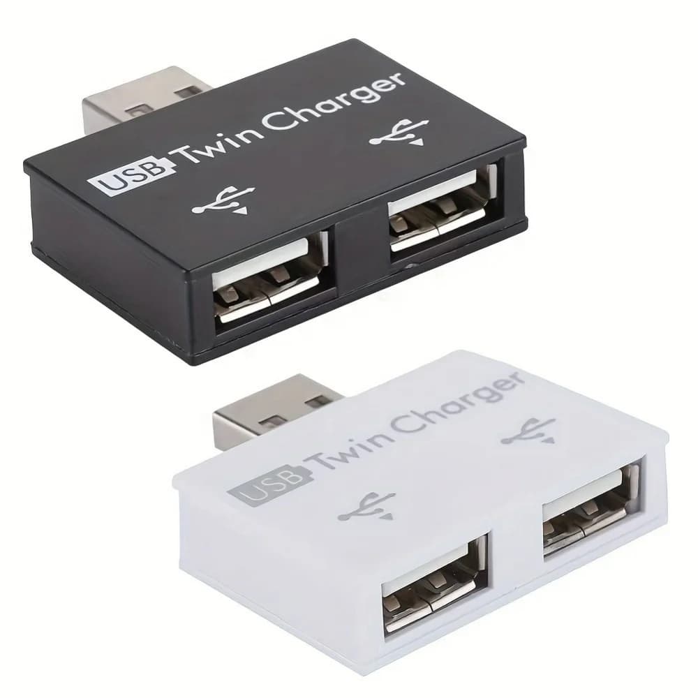 HUB USB Male To 2 Port Female Converter USB 2.0 HUB Adapter Dual USB Splitter For Huawei Xiaomi Macbook Pro Computer Accessories