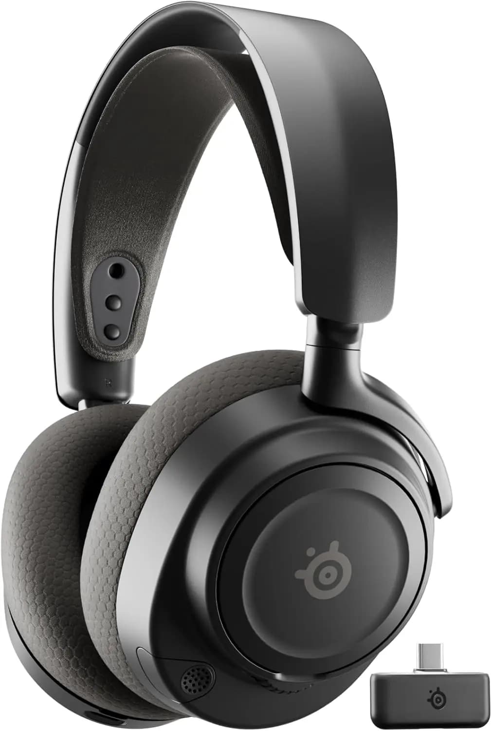 Wireless Gaming Headphones with App Control, 50+ Reproduction Hours, Mix 2.4GHz/Bluetooth for PC, PS5, PS4, Switch, Mobile in Black