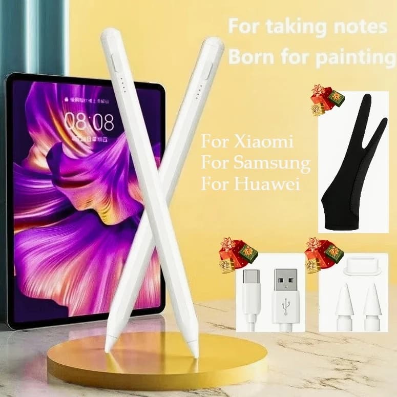 Penna Stylus per Samsung Xiaomi Android, guanti anti-touch, senza ritardi, penna touch per Samsung Galaxy A9/A9+ Redmi Pad Huawei