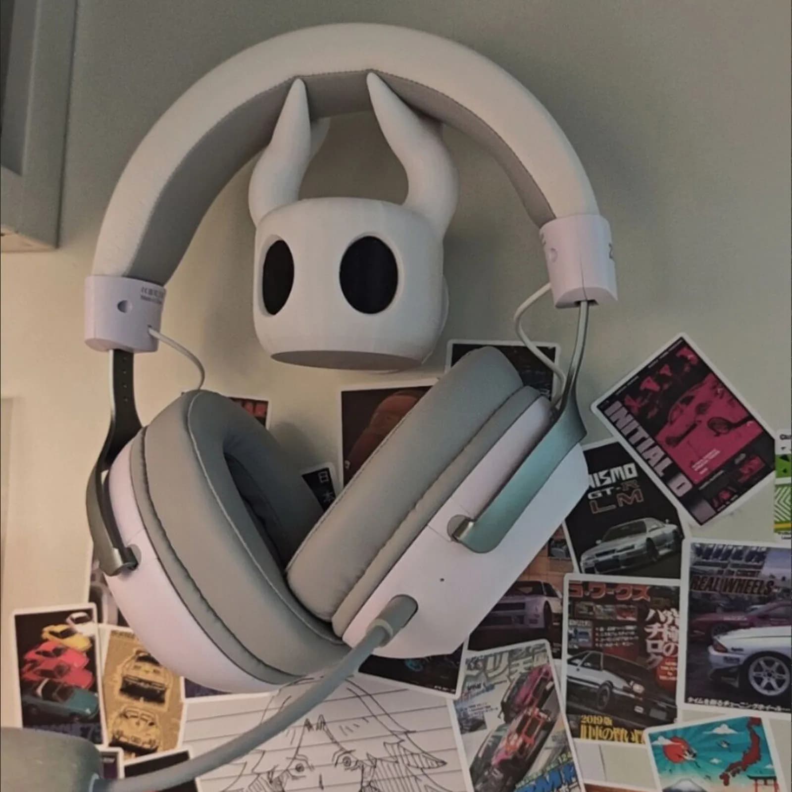 Supporto Creativo per Cuffie Hollow Knight, Porta Cuffie Universale da Parete, Accessorio Decorativo per Gaming, Ornamento da Scrivania, Regalo