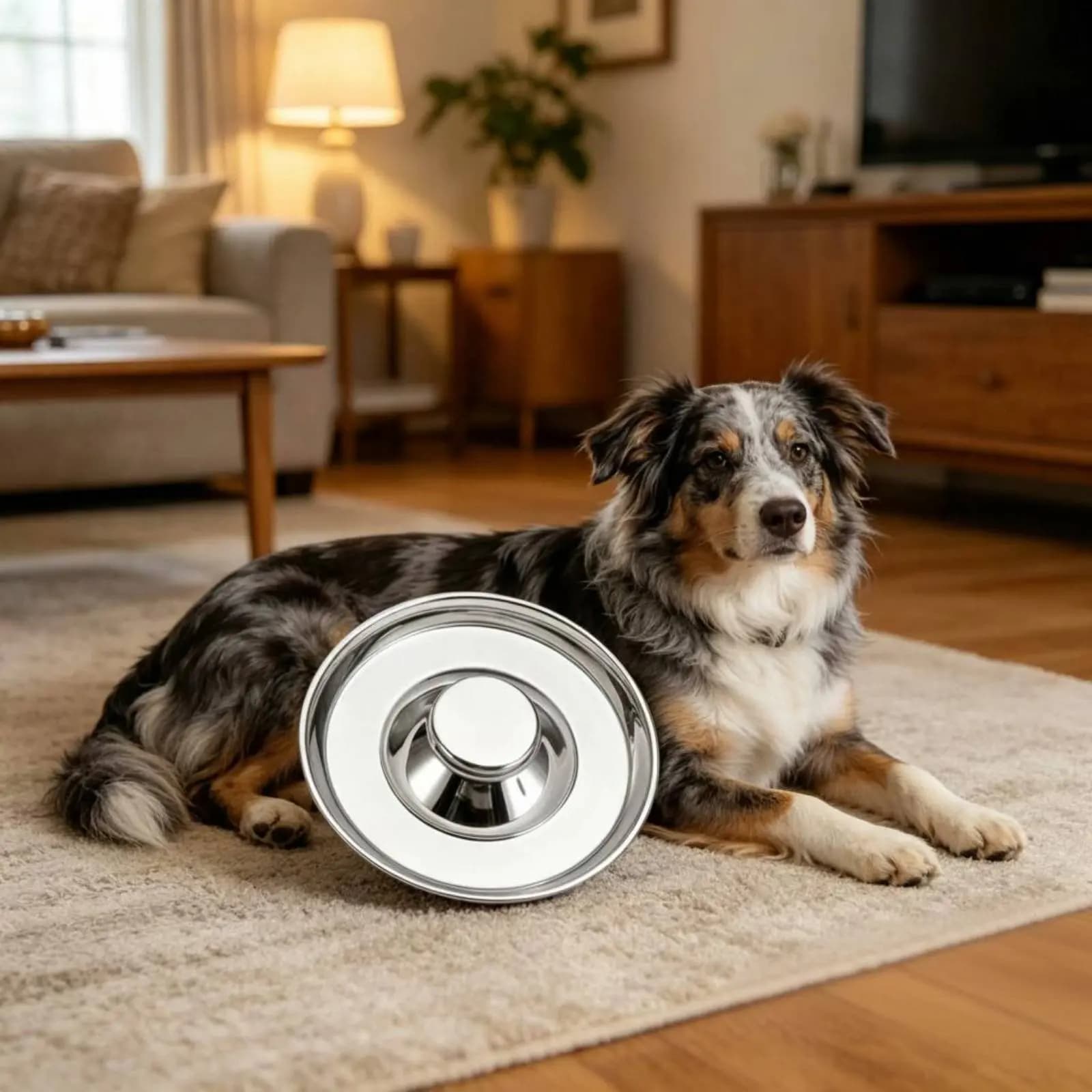 Ciotola Anti-Ingozzamento per Gatti, Facile da Pulire, Piatto per Alimentazione Lenta, Ciotola per Animali Domestici in Acciaio Inox, Resistente alle Rovinate, Ciotola Multiuso per Cani e Gatti
