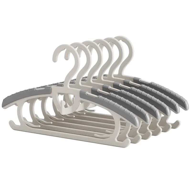 New 5pcs/set Telescopic Clothes Drying Rack Traceless Hanging Hanger Efficient Space-Saving Indoor Outdoor Clothes