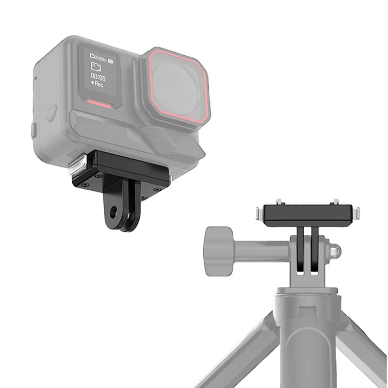 Staffa magnetica per montaggio su slitta fredda a sgancio rapido Action Camera Selfie Stick Adattatore per treppiede Supporto per fotocamera per Insta360 Ace Pro 2