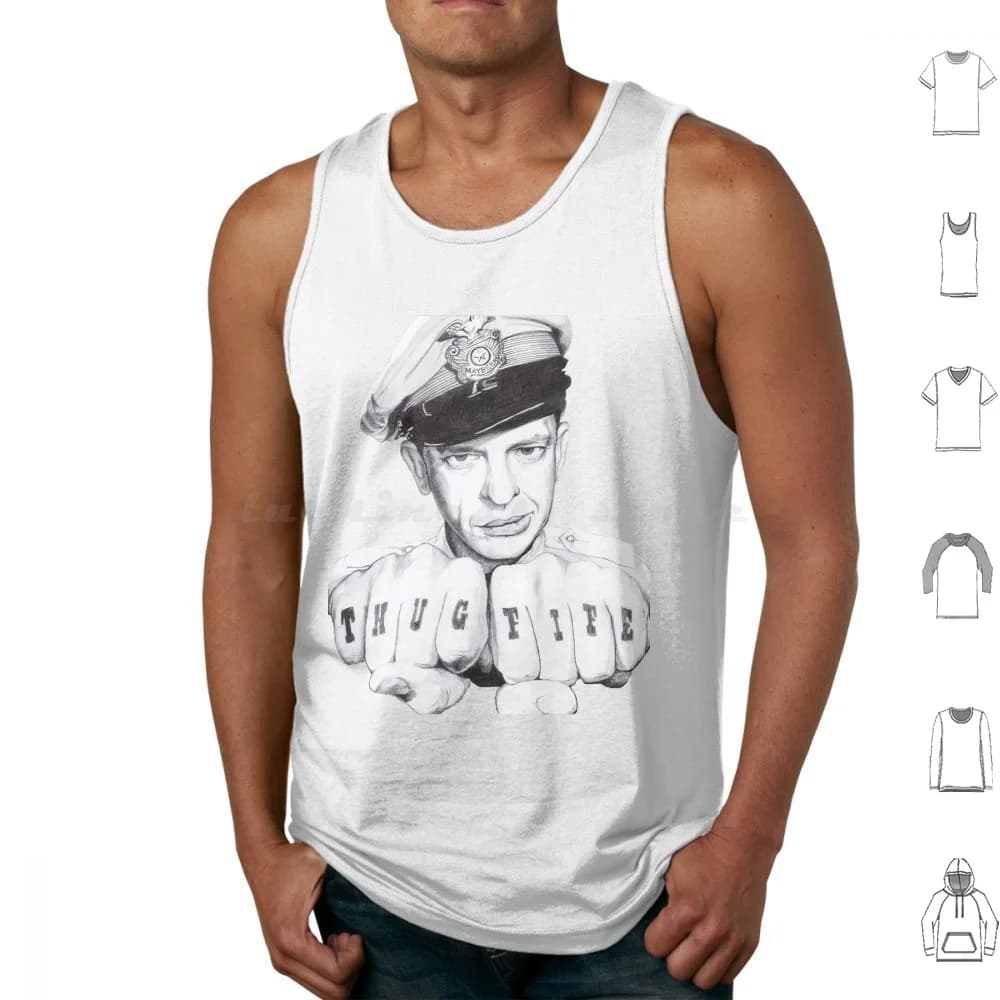 Thug Fife Canottiere Gilet senza maniche Barney Fife Thug Life Thug Life Barney Fife Don Knotts Don Knotts Andy Griffith
