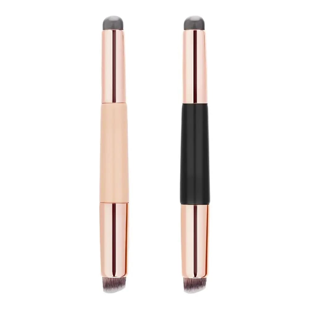 Double Head Silicone Lip Brush for Lipsticks Lipstick Lipstick Brush for Make-up Brush Portable Multifunctional Brush 2 in 1