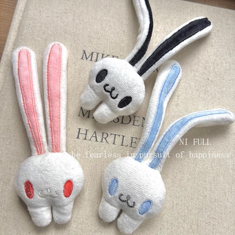 Cute Soft Cute Rabbit Hair Clip Foldable Long Eared Girl Side notch Clip Girl Sweet Headpiece New