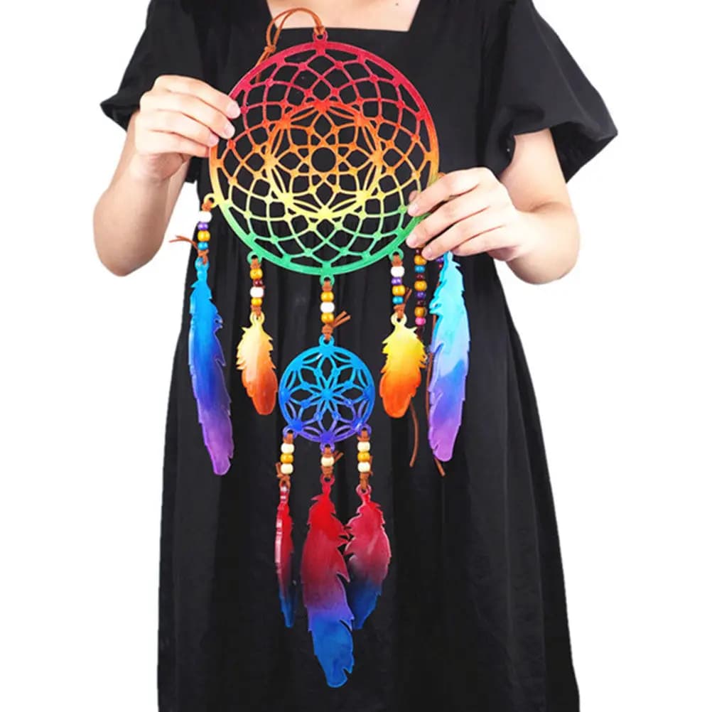 1Set Flexible Dream Catcher Mold for Resin Art Epoxy Crafting DIY Wall Pendant Ornament Making Tool Silicone Craft Mould
