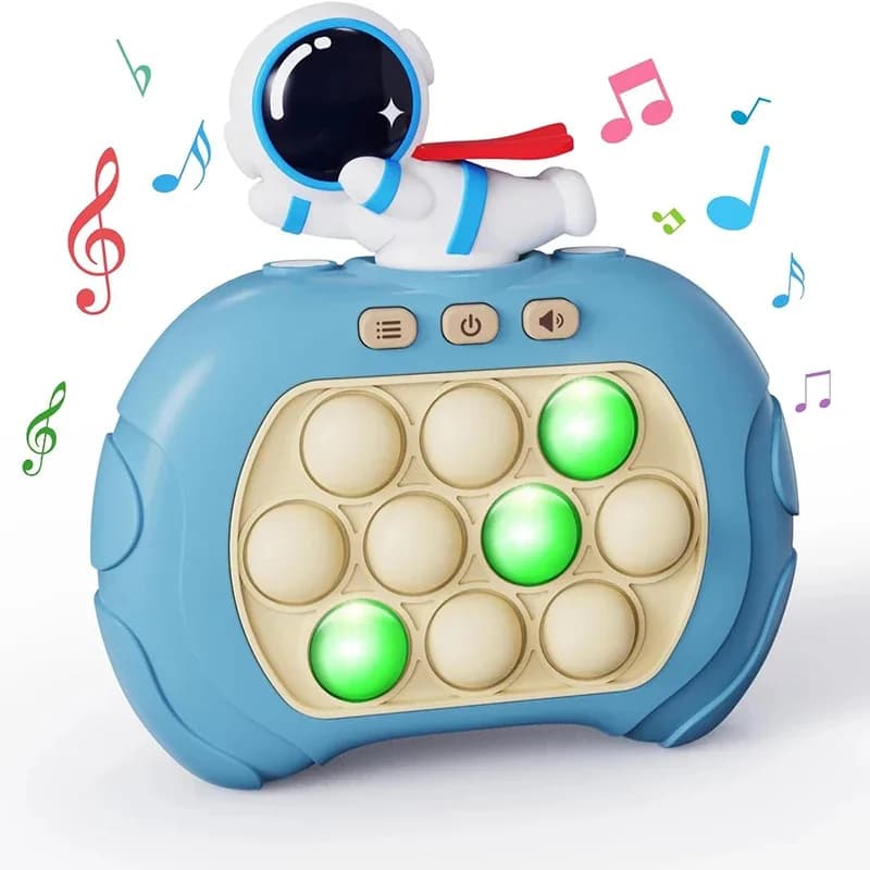 Pop Quick Push Bubbles Gioco Fidget Toys Giochi portatili per bambini Giocattoli sensoriali antistress per adulti Divertente gioco Whac-A-Mole illuminato