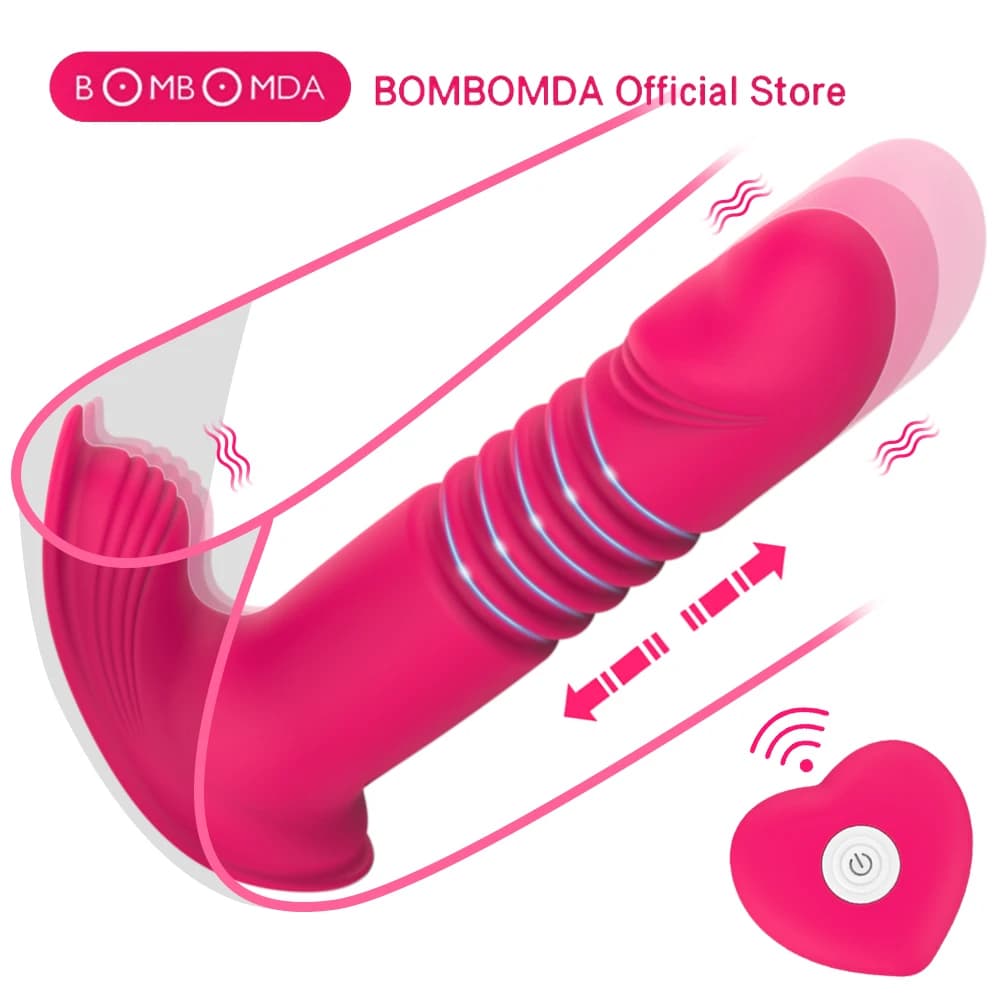 Vibratori anali telescopici per uomo Stimolatore della prostata wireless Massaggiatore Riscaldamento Butt Plug Dildo Giocattoli Masturbatori maschili Produ