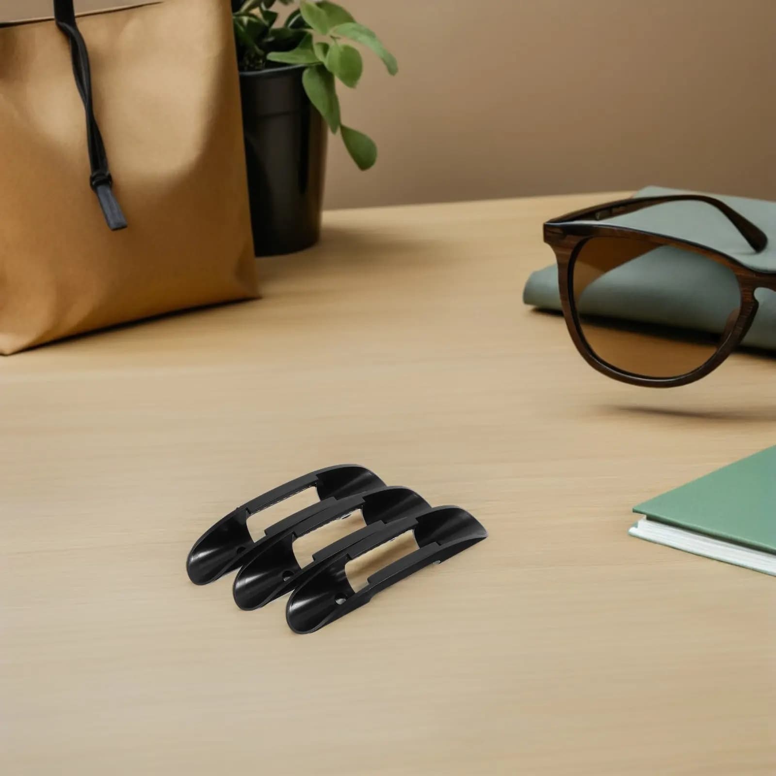 Set di 3 Supporti per Pagaie da Kayak, Robusti Morsetti per Pagaie Montati sul Ponte, Impugnatura Ergonomica, Regolazione Rapida, Adattamento Universale per Kayak e Canoe