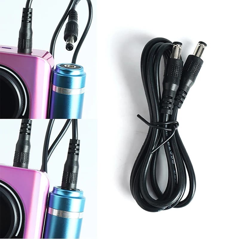 Macchine per lucidare le unghie ricaricabili da 1/1,5 M Maniglia linea di collegamento per accessori per manicure con porta CC a doppia testa