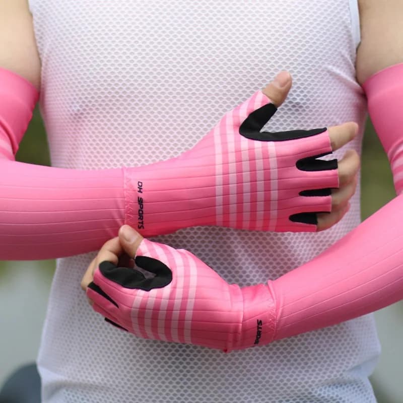 Cycling Gloves Half Finger Summer Style Bicycle Short Finger Gloves Breathable Fishing Fitness Outdoor Can Both Men and Women