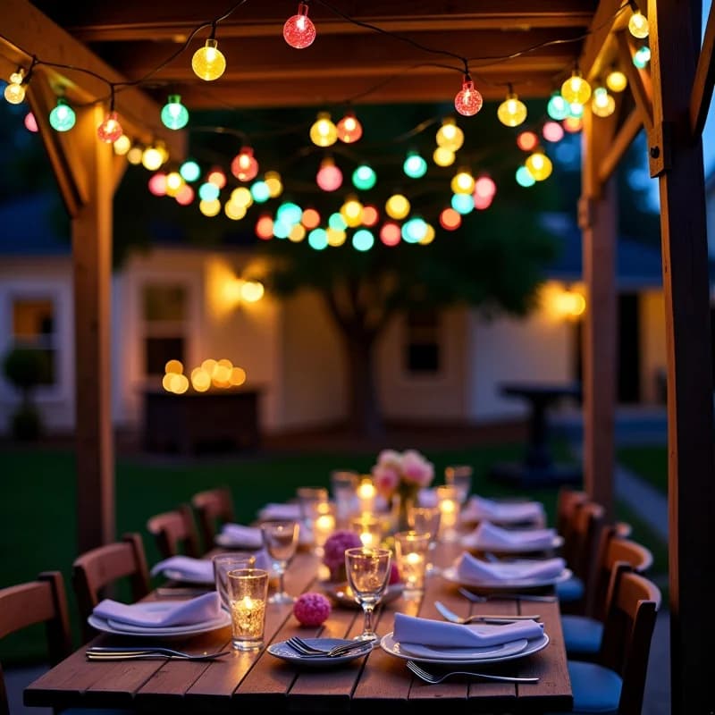 Luci a Sfera di Cristallo a Energia Solare per Giardino e Feste, Lampade Solari da Esterno con 20/30/50/100/200 LED